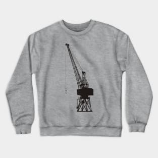 Dockyard Crane Black Crewneck Sweatshirt